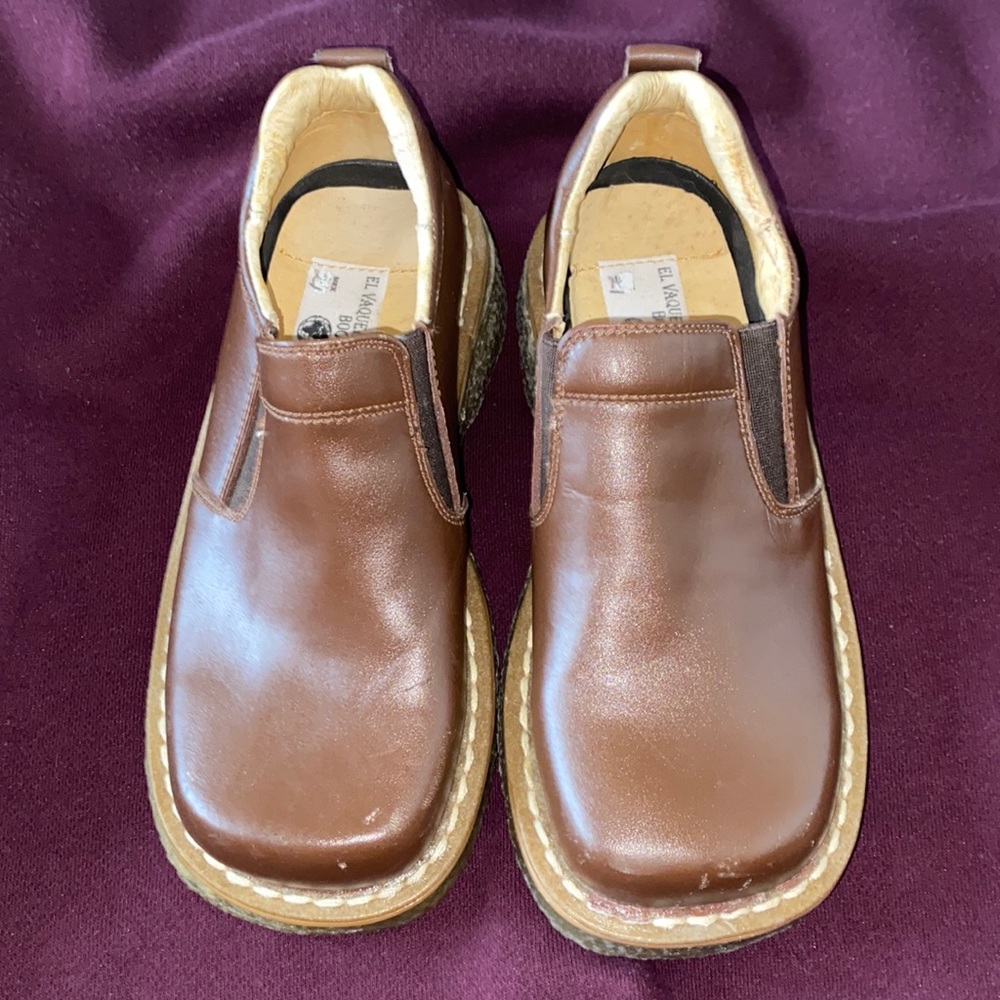 EL VAQUERO IMPORTS BOOTS- BOYS LEATHER LOAFER